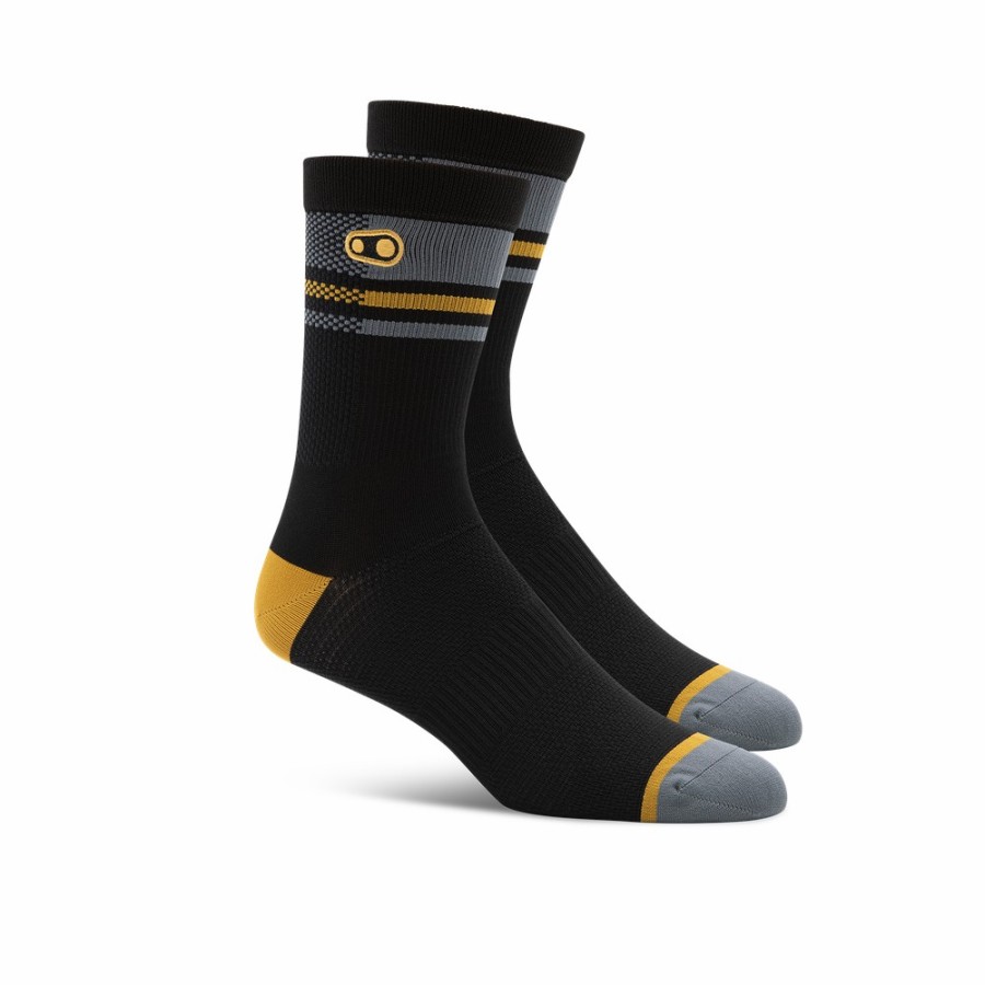 Crank Brothers Socken | Icon Mtb Socks - Black/Gold