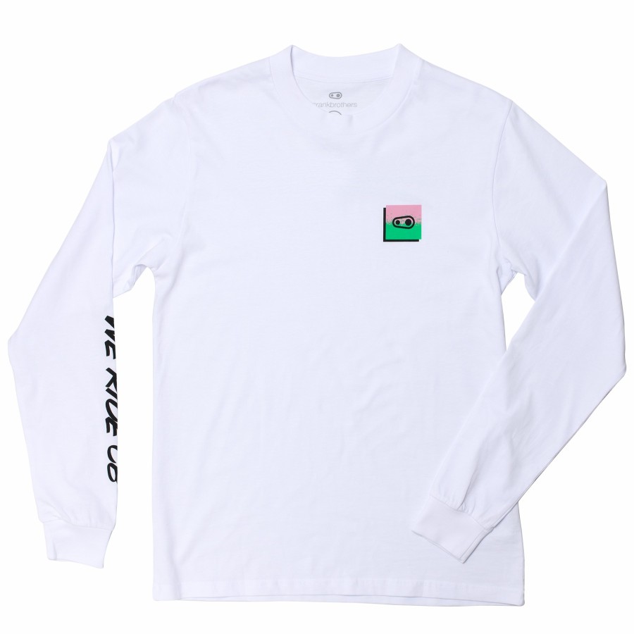 Crank Brothers Frauentextilien | Champions Long Sleeve Tee White