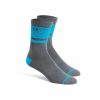 Crank Brothers Socken | Icon Mtb Socks - Grey/ Blue Splatter