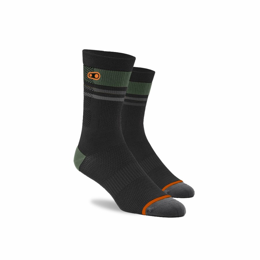 Crank Brothers Socken | Icon Mtb Socks - Black/Green