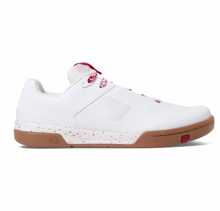 Crank Brothers Stamp Flat | Stamp Lace - White/ Red Splatter